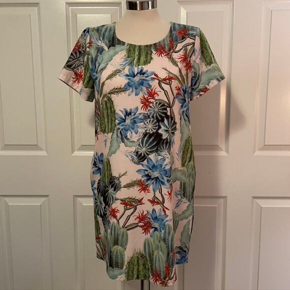 MINKPINK Women's Tropic Print Shift Dress with Pockets, size XS - Picture 1 of 7